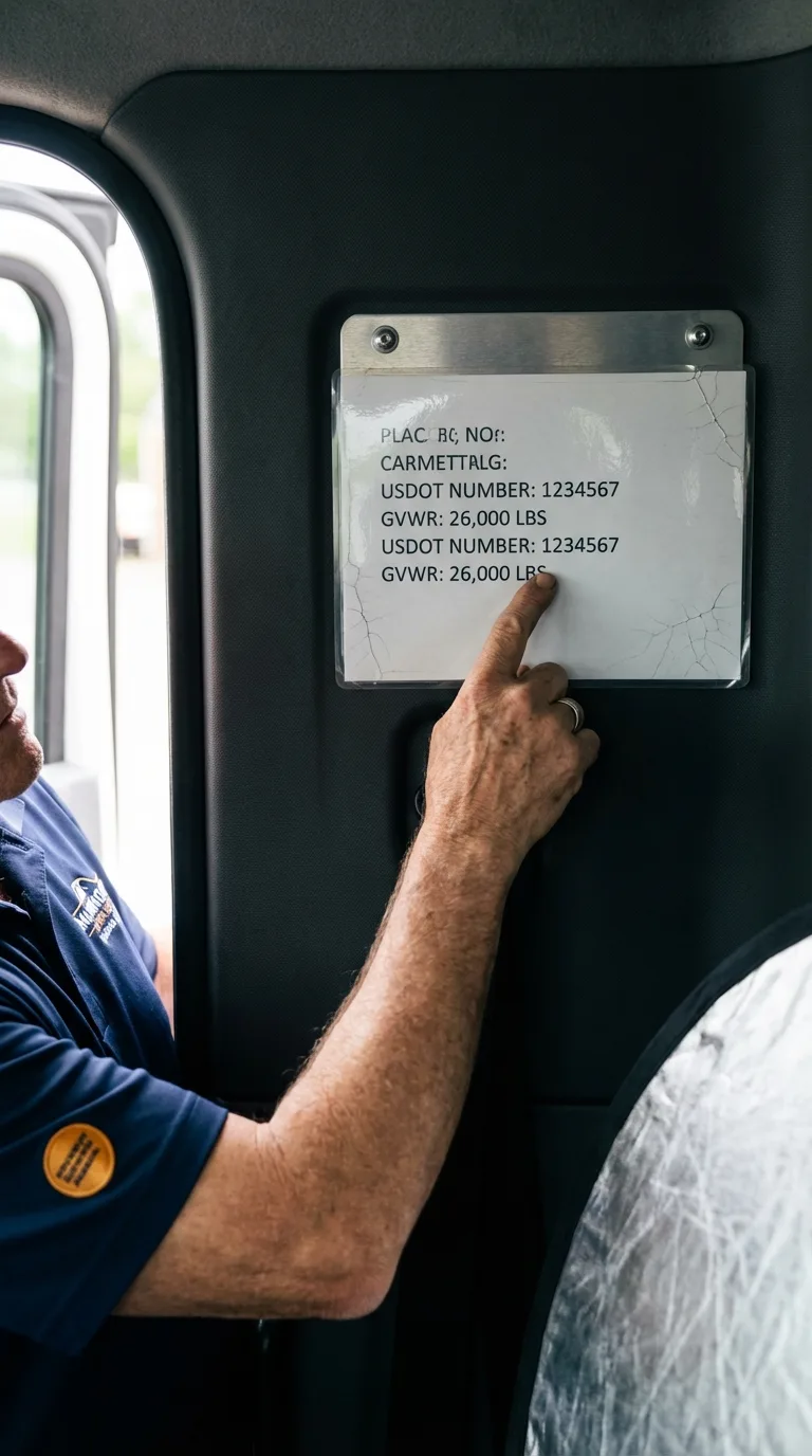 USDOT licensing placard verification in State College